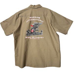 RED KAP Ransom International Rest Work Shirt XXL Khaki Shooting Gear
